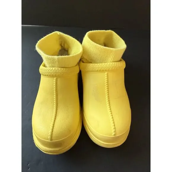 Ugg Womens Tasman X Canary Yellow Shoes Rain Boots Waterproof Removable Insole 7 - Picture 2 of 13